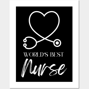 worlds best nurse Posters and Art